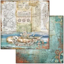 Sea World. Bloc de Scrapbooking 10 hojas 20.3 x 20.3 (8 x 8) 2 caras