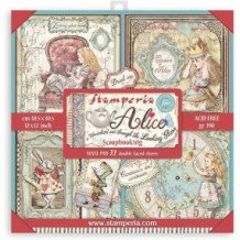 Alicia a través del espejo (Alice Through the Looking Glass). Bloc de Scrapbooking 22 hojas 30.5x30.5 (12x12)