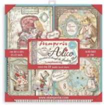 Alicia a través del espejo (Alice Through the Looking Glass). Bloc de Scrapbooking 22 hojas 30.5x30.5 (12x12)