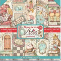 Alicia a través del espejo (Alice Through the Looking Glass). Bloc de Scrapbooking 10 hojas 30.5x30.5 (12x12)