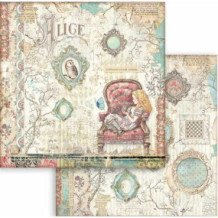 Alicia a través del espejo (Alice Through the Looking Glass). Bloc de Scrapbooking 10 hojas 30.5x30.5 (12x12)