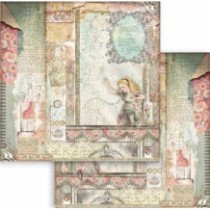 Alicia a través del espejo (Alice Through the Looking Glass). Bloc de Scrapbooking 10 hojas 30.5x30.5 (12x12)