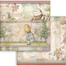 Alicia a través del espejo (Alice Through the Looking Glass). Bloc de Scrapbooking 10 hojas 30.5x30.5 (12x12)
