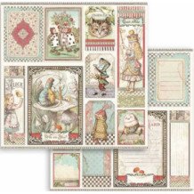 Alicia a través del espejo (Alice Through the Looking Glass). Bloc de Scrapbooking 10 hojas 30.5x30.5 (12x12)