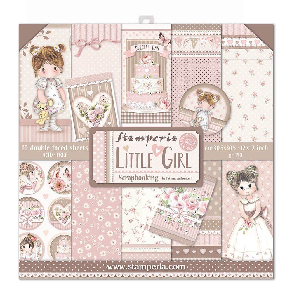 Little Girl. Bloc de Scrapbooking 10 hojas 30.5x30.5 (12x12)