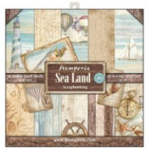 Sea Land. Bloc de Scrapbooking 10 hojas 30.5x30.5 (12x12)