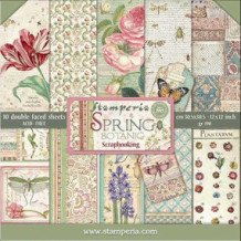 Spring Botanic. Bloc de Scrapbooking 10 hojas 30.5x30.5 (12x12)