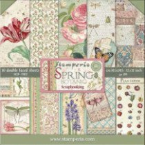 Spring Botanic. Bloc de Scrapbooking 10 hojas 30.5x30.5 (12x12)