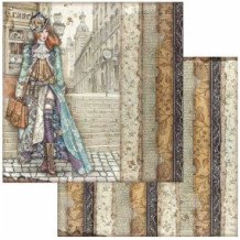 Lady Vagabond. Stamperia 20,3x20,3 cm. Bloc Scrap 10 hojas - Belinda Basson