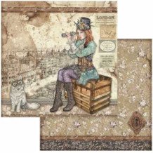 Lady Vagabond. Stamperia 20,3x20,3 cm. Bloc Scrap 10 hojas - Belinda Basson